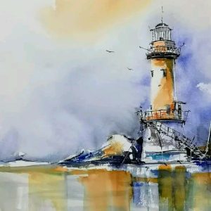 Tableau – “Phare en Clair-Obscur”