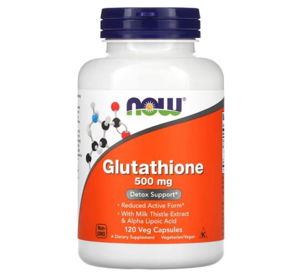 NOW Foods, Glutathione, 500 mg, 120 Veg Capsules