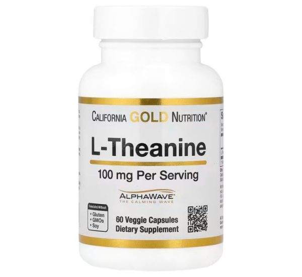 California Gold Nutrition, L-Theanine, Featuring AlphaWave®, 100 mg, 60 Veggie Capsules