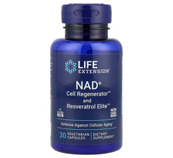 Life Extension, NAD+ Cell Regenerator™ and Resveratrol Elite™, 30 Vegetarian Capsules